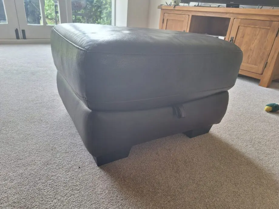 DFS Brown leather sofa set