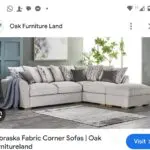 L shape sofa oak furniture land