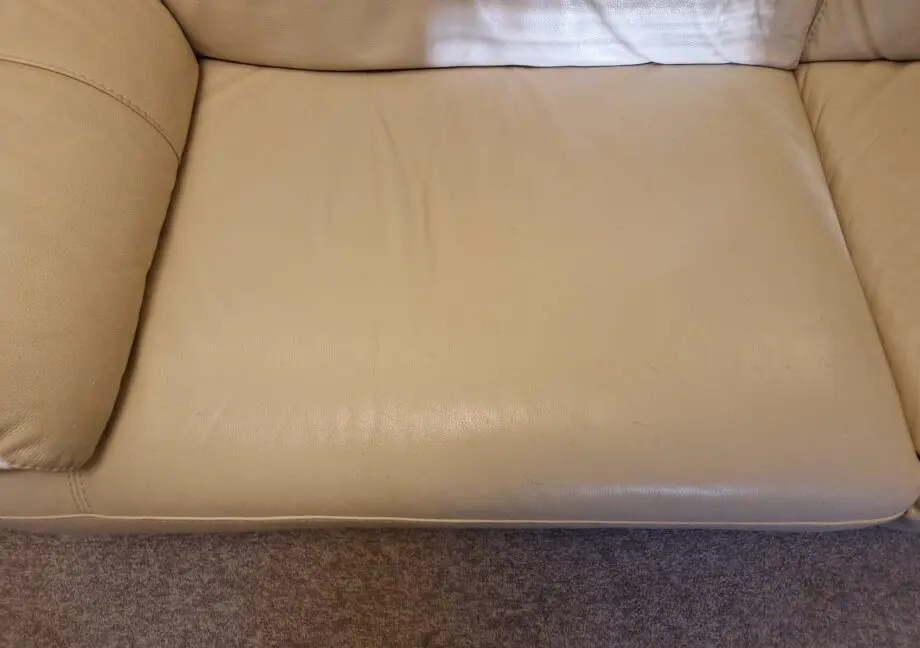 DFS Cream Electric Recliner 3 Seater Sofa