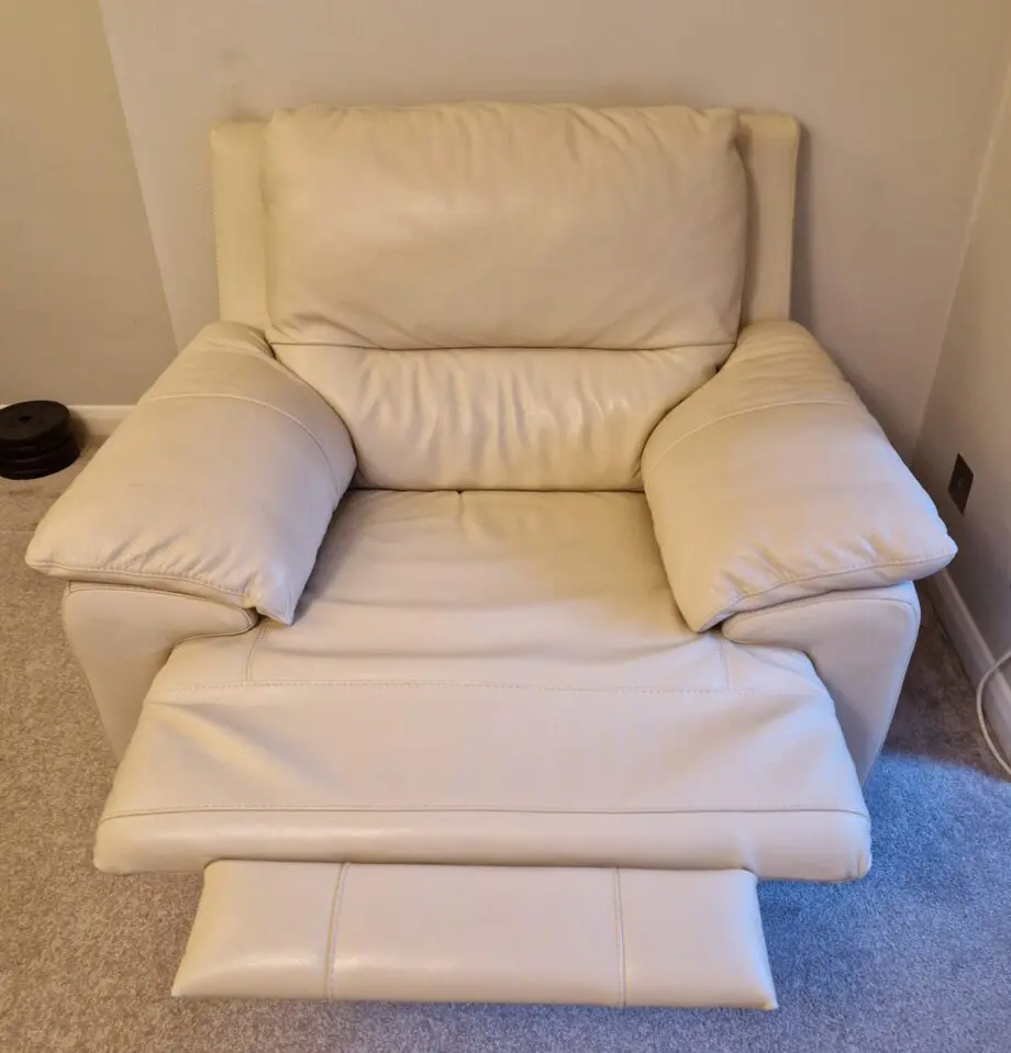 DFS Cream Manual Recliner Chair