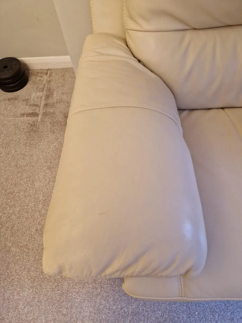 DFS Cream Manual Recliner Chair