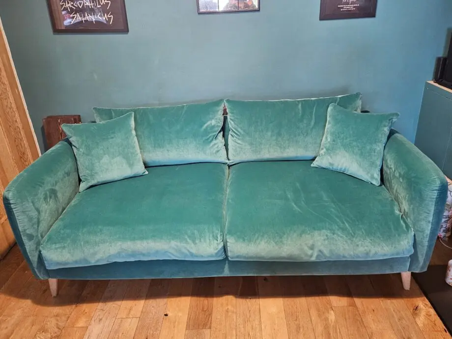 Sale! *Going soon* Medium Squishmeister Sofa in Fiji Clever Velvet