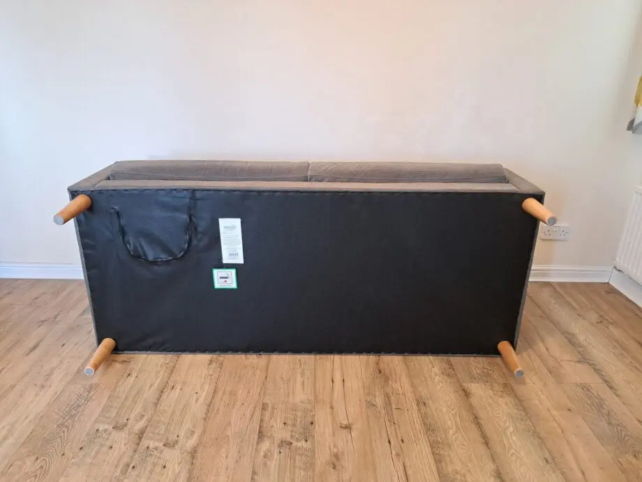 Grey Corduroy 3 seater sofa