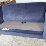 John Lewis Refine Sofa. Large Midnight Blue Aquaclean Velvet