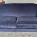John Lewis Refine Sofa. Large Midnight Blue Aquaclean Velvet
