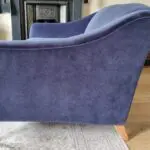 John Lewis Refine Sofa. Large Midnight Blue Aquaclean Velvet