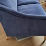 John Lewis Refine Sofa. Large Midnight Blue Aquaclean Velvet
