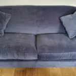 John Lewis Refine Sofa. Large Midnight Blue Aquaclean Velvet