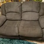 Furniture & Choice grey Dakota 2 seater manual recliner sofa