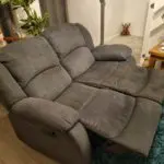 Furniture & Choice grey Dakota 2 seater manual recliner sofa