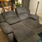 Furniture & Choice grey Dakota 2 seater manual recliner sofa