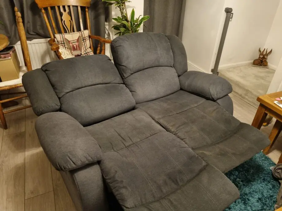 Furniture & Choice grey Dakota 2 seater manual recliner sofa