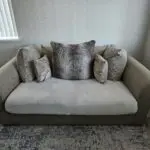 Dfs fabric mink sofa