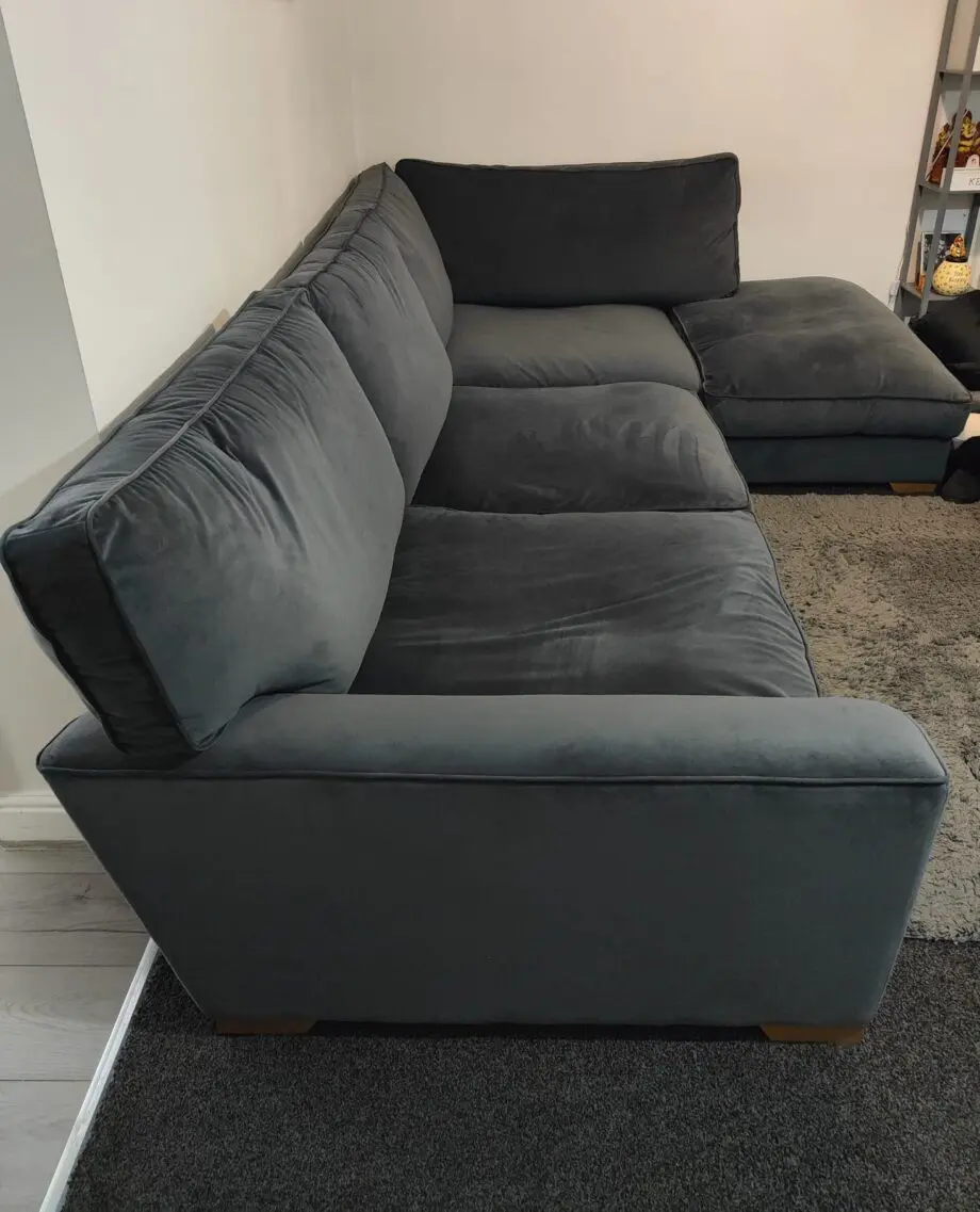 Next Deep Blue large Corner Sofa