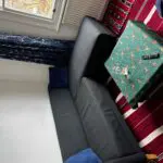Dark grey corner sofa