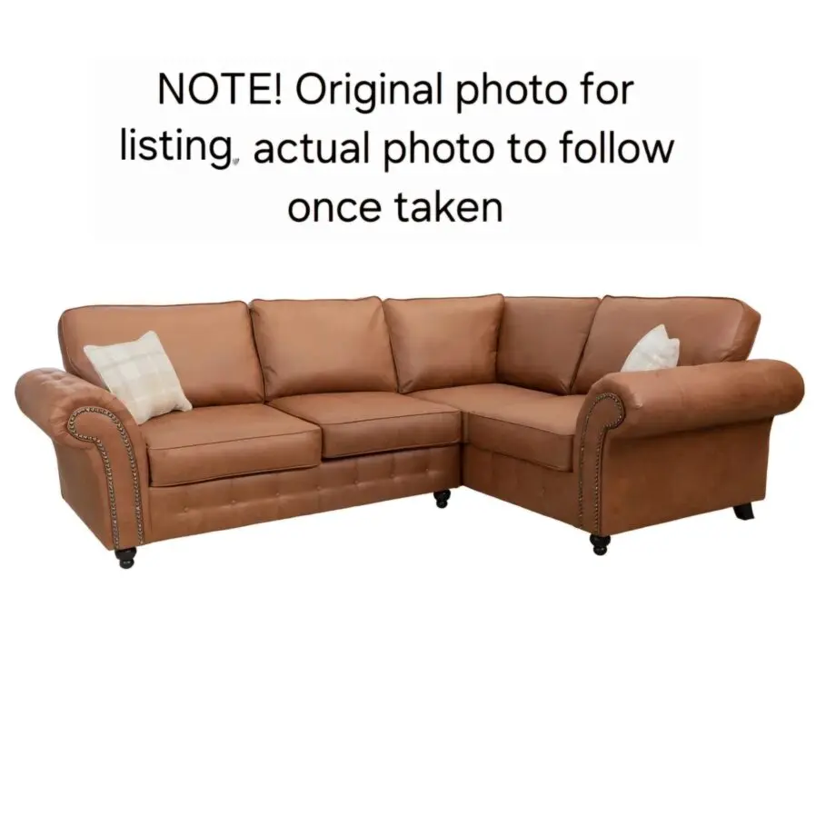 Boulevard 2 - Piece Upholstered Corner Sectional sofa in Brown