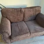 Two seater sofa brown colour