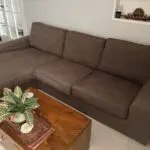 IKEA L-shape beige/brown sofa