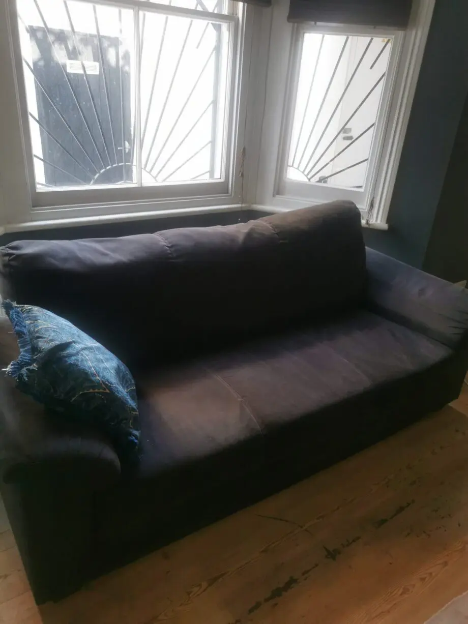 3 seats sofa navy blue - ikea