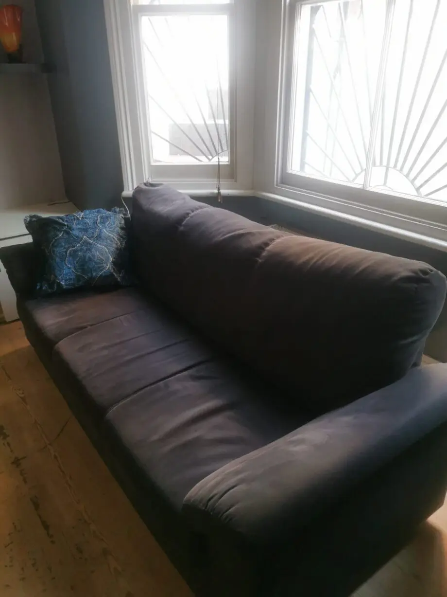 3 seats sofa navy blue - ikea
