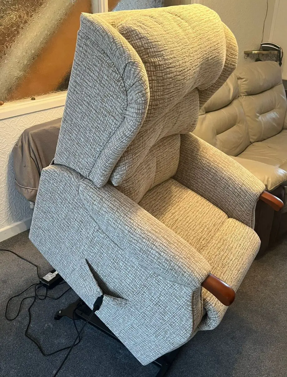Celebrity, enhanced by mammoth recliner