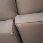 Frank Knighton electric reclining grey leather corner sofa