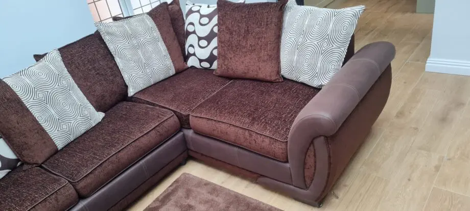 DFS brown corner sofa bed