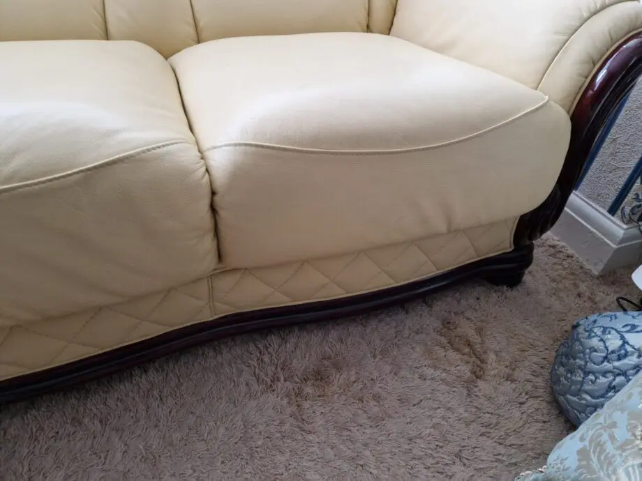 Italian leather 3 seater sofa for sale