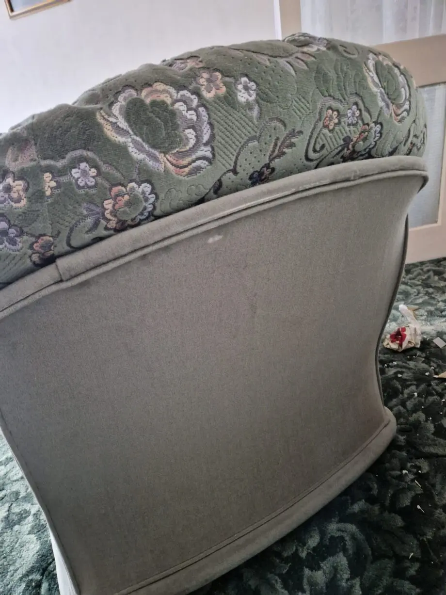 Green patterned 4pc sofa set