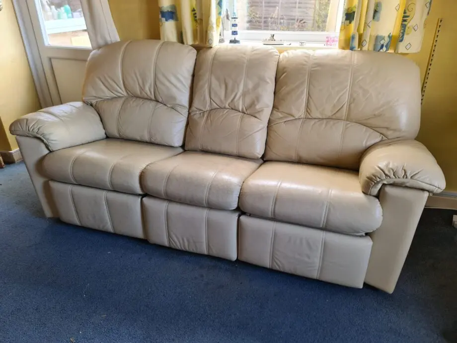G Plan Leather 3 Seater