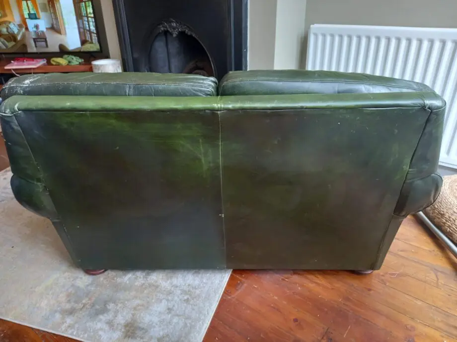 Green 2 Seater Leather