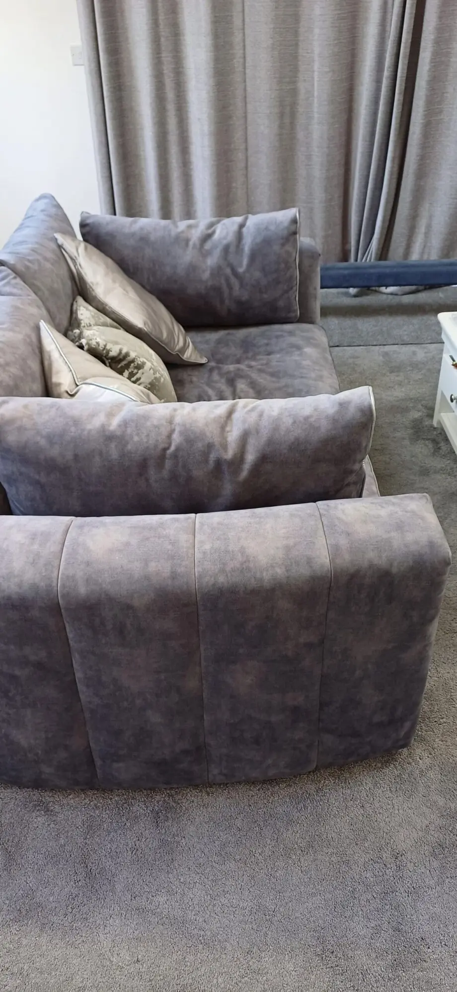 Large Grey Handcrafted Emperor Sofology Sofa x 2
