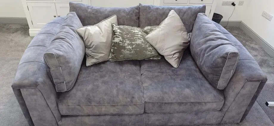 Large Grey Handcrafted Emperor Sofology Sofa x 2