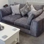 Large Grey Handcrafted Emperor Sofology Sofa x 2