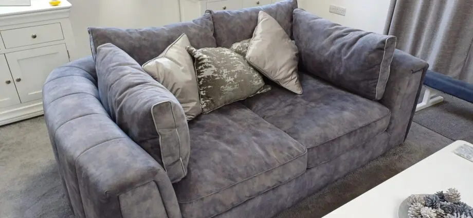Large Grey Handcrafted Emperor Sofology Sofa x 2