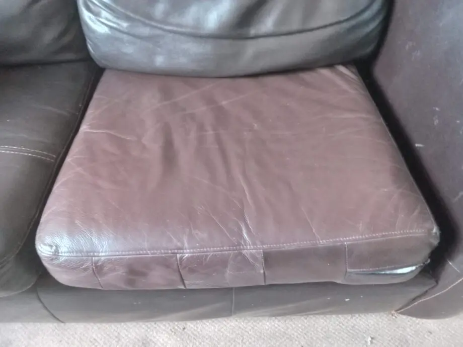 Sofa brown leather
