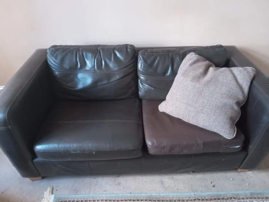 Sofa brown leather