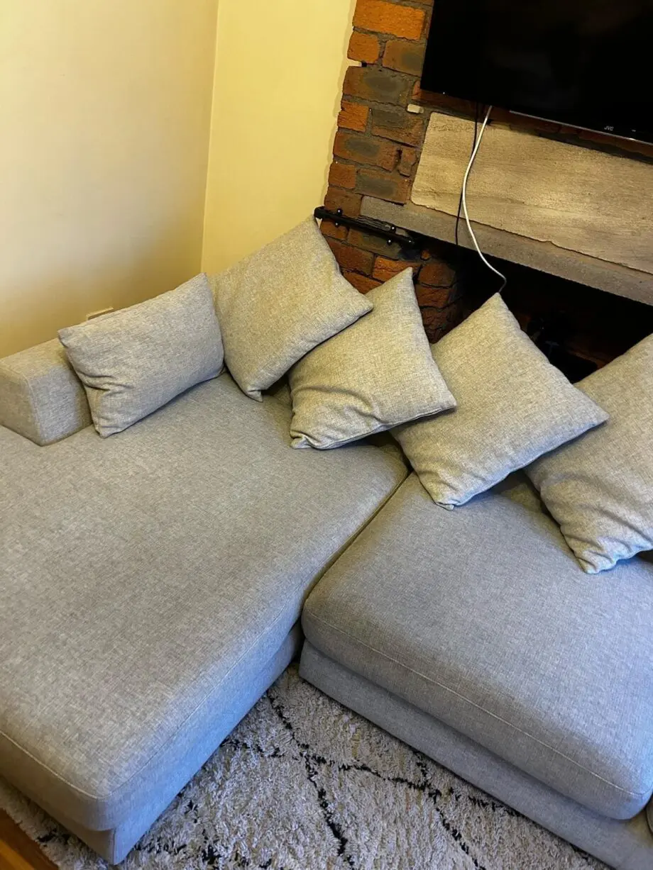 DFS grey corner sofa
