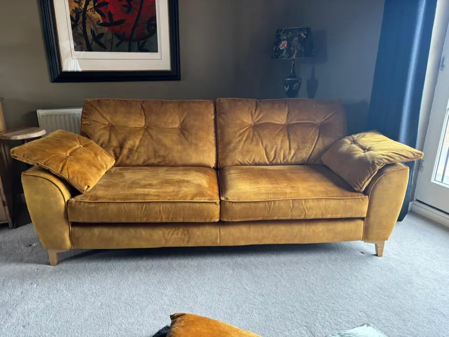 Alstons Savannah Grand Sofa Tumeric Velvet