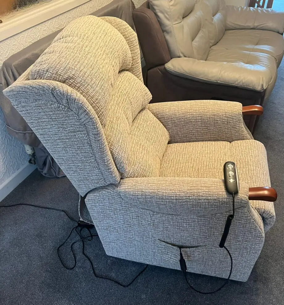Celebrity, enhanced by mammoth recliner
