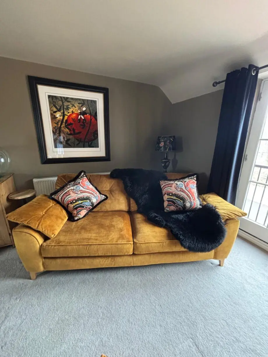 Alstons Savannah Grand Sofa Tumeric Velvet