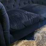 Windsor velvet 2 seater sofa blue
