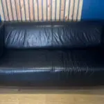 Black IKEA KLIPPAN 2-seater sofa