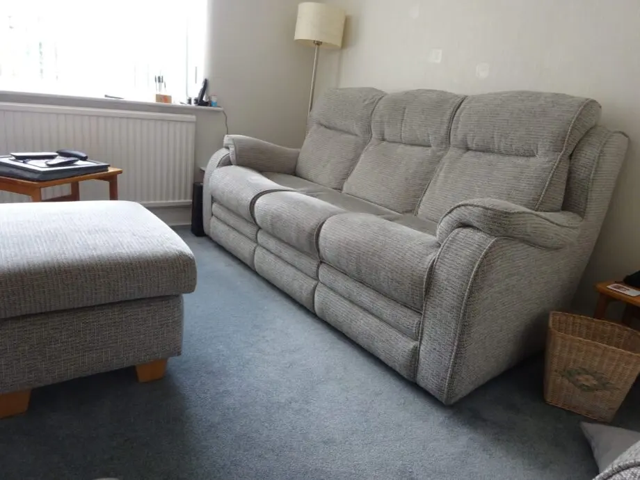 Parker Knoll Boston Equinox Blue 3 seater + 2 seater