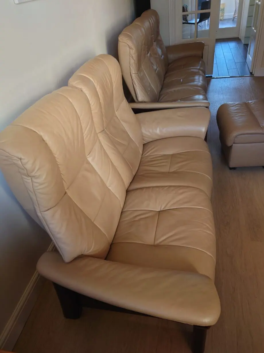 Stressless® “Windsor” Two and Three Seater Sofas with Matching Ottoman