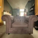 Beautiful big CHESTERFIELD arm chair by MADE in great condition