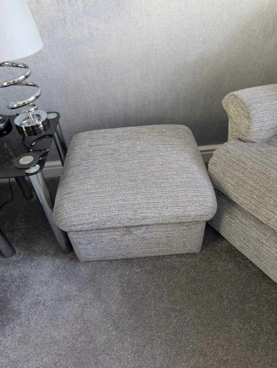 2 & 3 Sherborne Nevada sofas in Tuscany Grey with foot stool