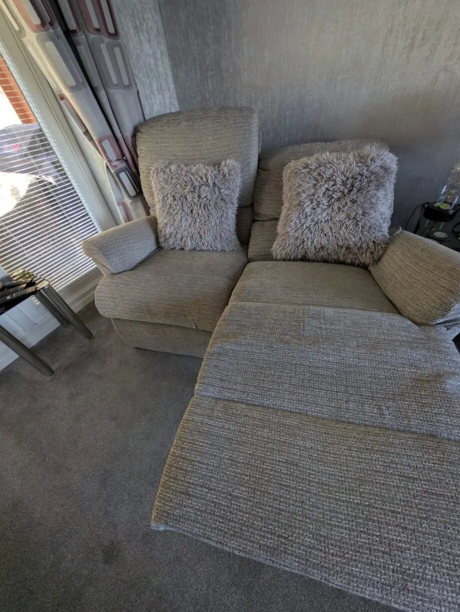 2 & 3 Sherborne Nevada sofas in Tuscany Grey with foot stool