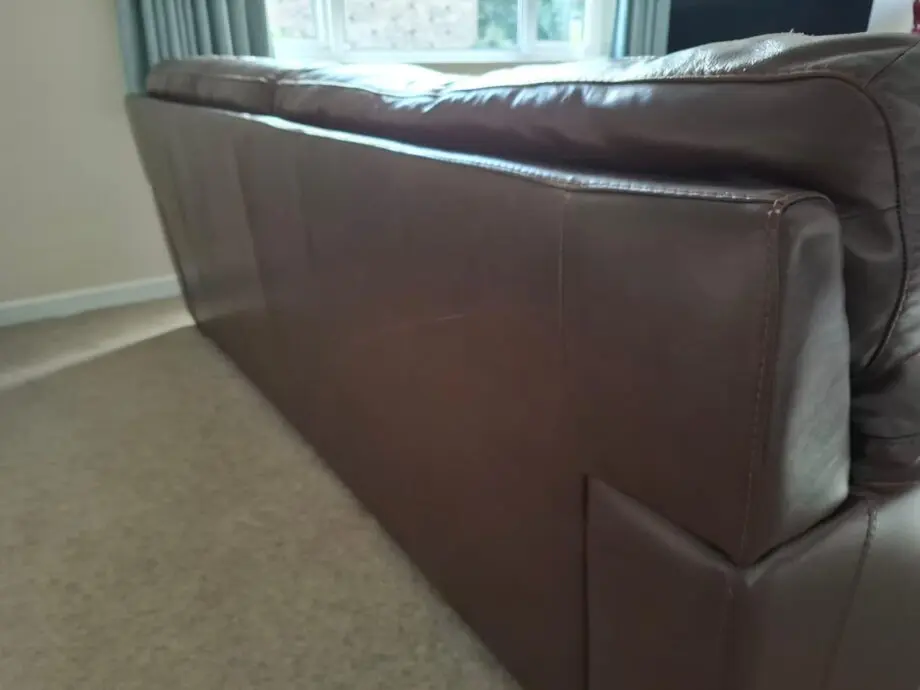 Brown Leather Sofa and matching chair