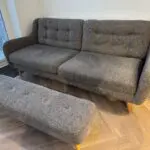 4-seater sofa and bench footstool